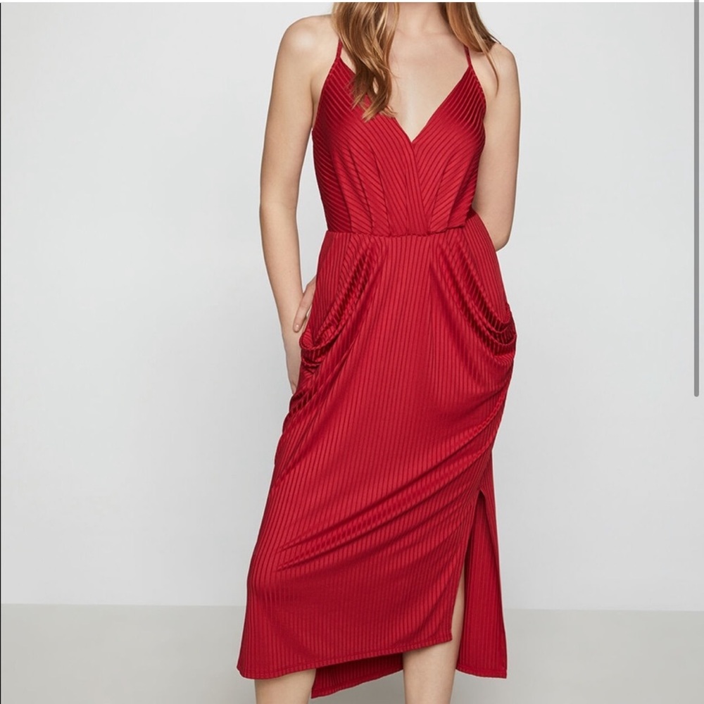 BCBGeneration Rib Knit Pocket Mini - Red - Size S - NWT